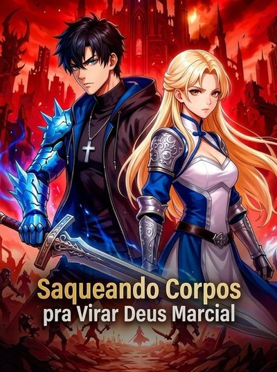 Capa da minisserie Saqueando Corpos para Virar Deus Marcial